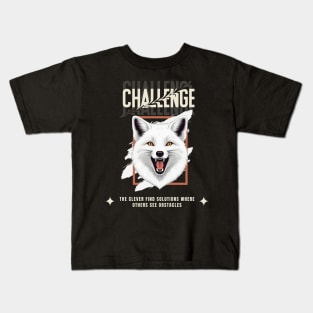 Clever Arctic Fox Kids T-Shirt